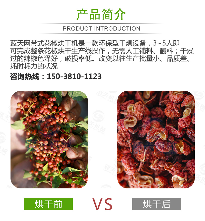 花椒網(wǎng)帶烘干機(jī)產(chǎn)品簡(jiǎn)介