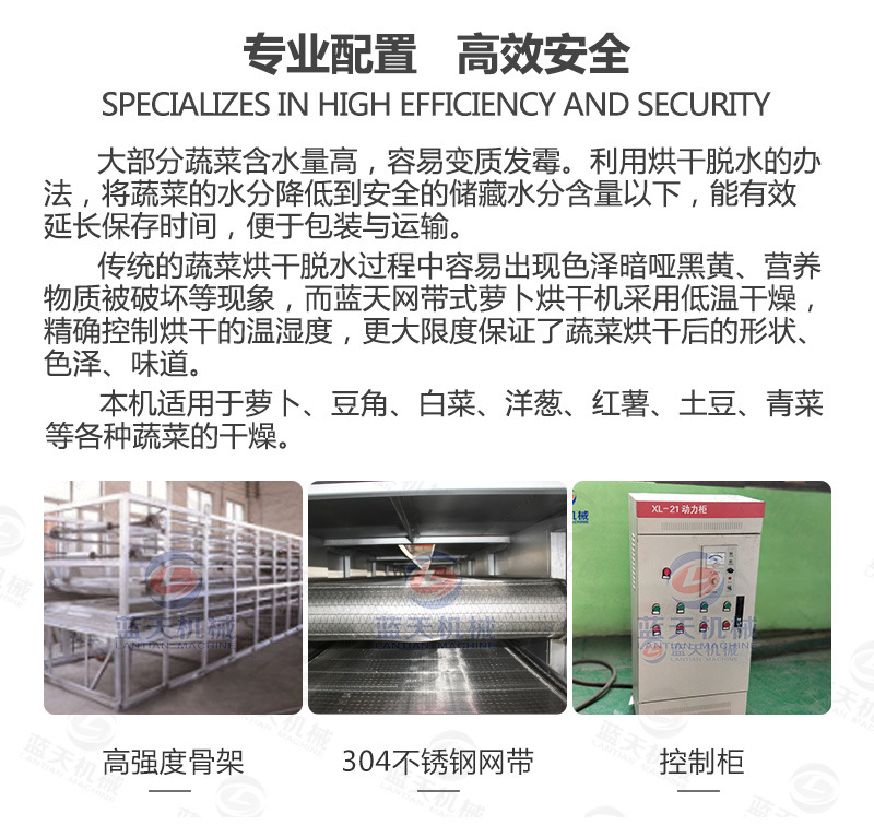 豆角網(wǎng)帶烘干機(jī)專業(yè)配置